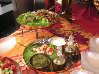 Part of a Tuscan Table Station by Elegant Eating, Suffolk County Caterer